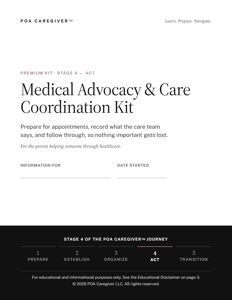Medical Advocacy & Care Coordination Kit cover