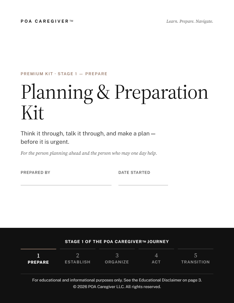 Planning & Preparation Kit cover