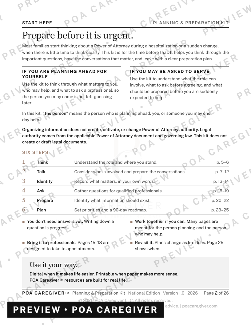 Planning & Preparation Kit preview 2